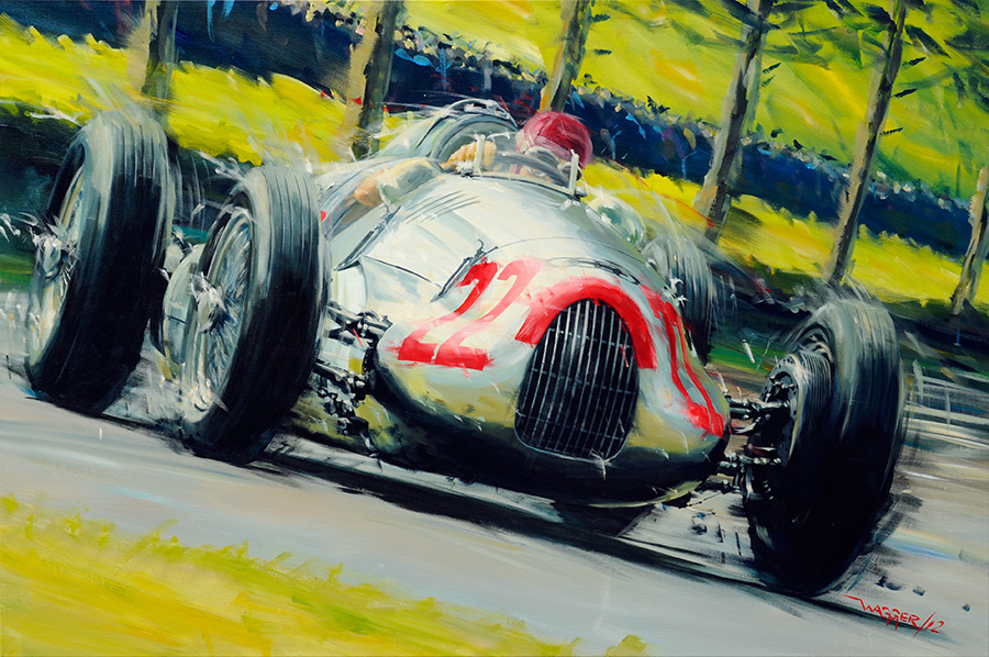 Monza '38 - Acryl auf Leinwand/Acrylic on canvas - Größe/size 150/90cm - verkauft/sold