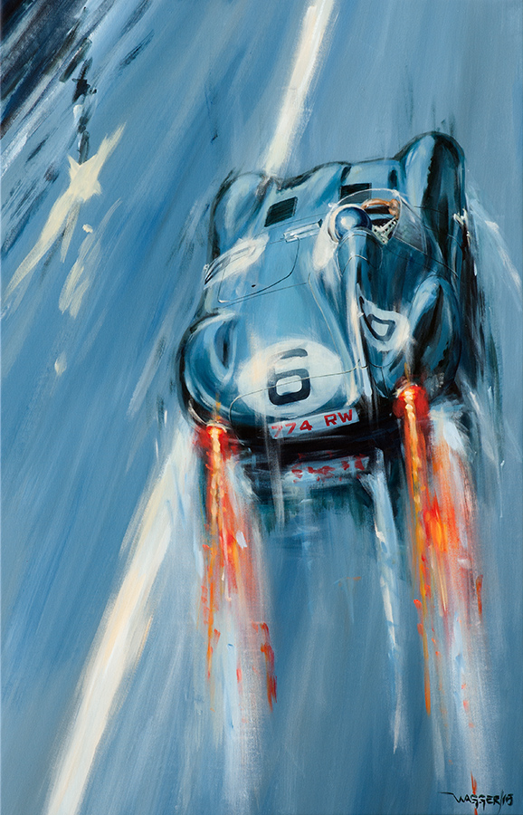Indianapolis,Le Mans - Acryl auf Leinwand/Acrylic on canvas - Größe/size 90/140cm - verkauft/sold